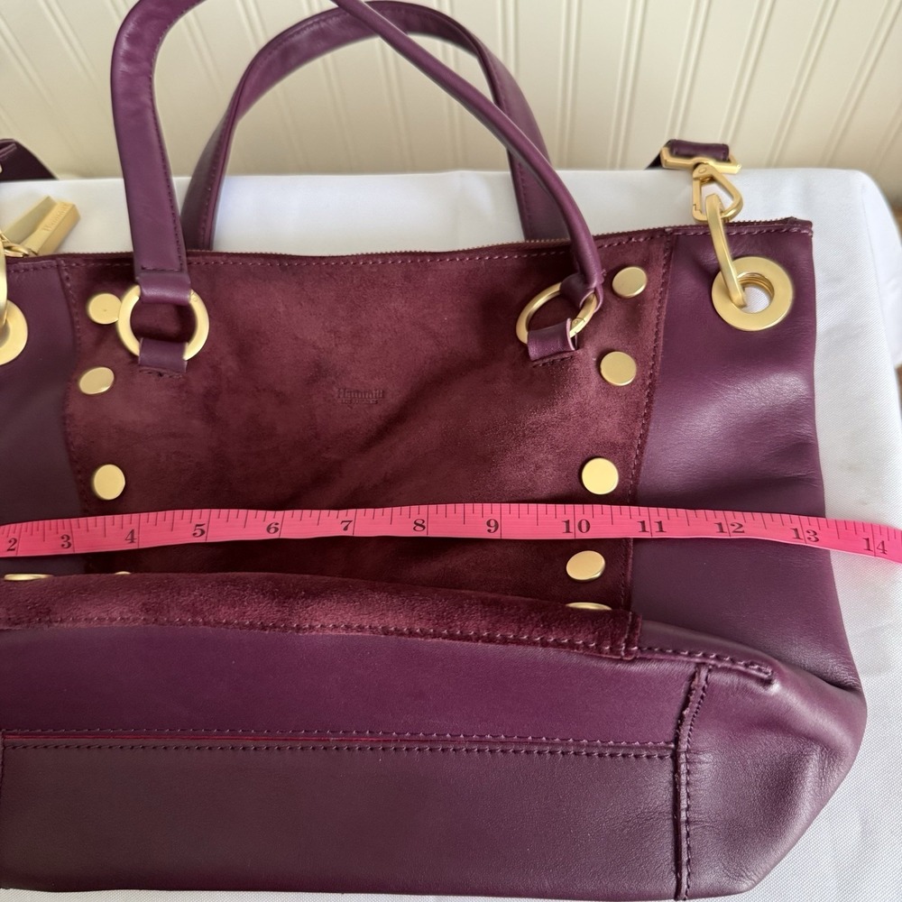 Hammitt Los Angeles Daniel Medium Purple Gold Leather Crossbody Bag Purse EUC - Picture 12 of 16